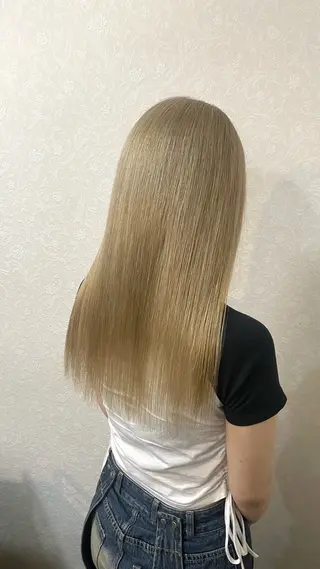 ミディアム カラー 🎀ブリーチ/ エクステ/渋谷🎀のヘアスタイル