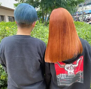 ロング カラー 🧡色落ちまで2度綺 麗なカラー🧡ヨシキのヘアスタイル