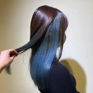 セミロング 🎀𝑴𝑰𝑯𝑶 長岡/ケアカラー🎀のヘアスタイル