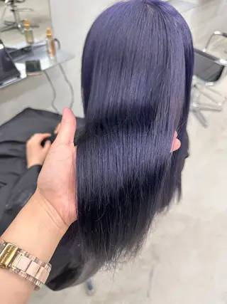 ロング カラー 染谷 遥花のヘアスタイル