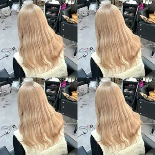 ロング カラー ブリーチ&エクステ 🥀ケアカラー特化のヘアスタイル