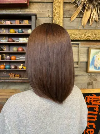 ミディアム カラー 川崎 かなでのヘアスタイル