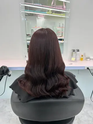 セミロング カラー パーマ ヘアアレンジ メンズ 🤍透明感カラー🤍 似合わせ🤍AINEのヘアスタイル