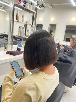 ショート カラー ヘアアレンジ Over hair_ misakiのヘアスタイル