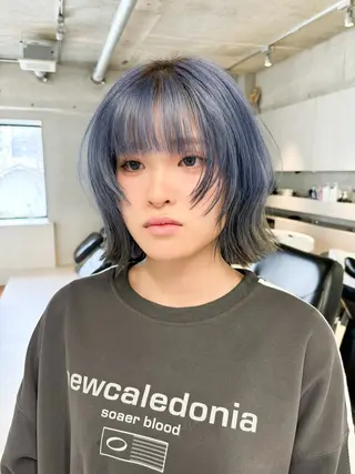 ミディアム カラー 🫧艶ハイトーン 特化🫧ライヤのヘアスタイル