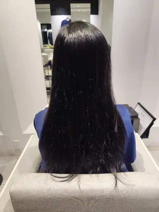 セミロング カラー 💜艶髪カラー💜 🎶富川美希🎶のヘアスタイル