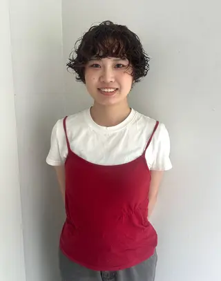 ショート カラー 松本 雪愛のヘアスタイル