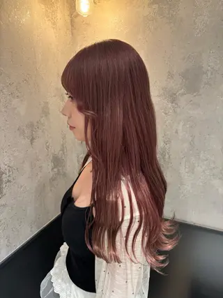 ロング カラー 髪質改善/縮毛矯正/ 艶カラー/ヘッドスパのヘアスタイル