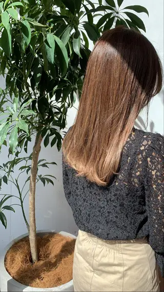 ロング カラー 清田 健太朗のヘアスタイル