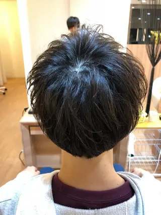 ショート パーマ メンズ メンズカット 三村洸斗のヘアスタイル