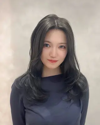 ロング カラー Ryoichi⛓️ 韓国ヘア/ハイトーンのヘアスタイル