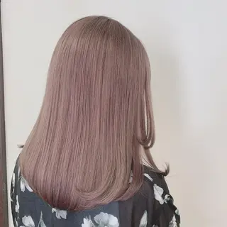 ミディアム カラー 渋谷🤍ブリーチ エクステ🤍アミルのヘアスタイル