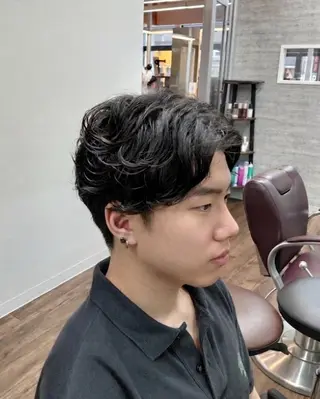 ショート メンズ パーマ メンズ特化💈/ 長谷川翼のヘアスタイル