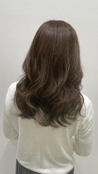 セミロング パーマモデル募集🌈 森脇帆南のヘアスタイル