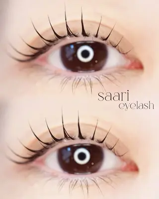 マツエク・マツパ saari eye lash staffのマツエク・マツパデザイン