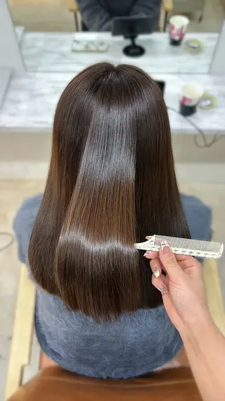 ミディアム Angelica manaのヘアスタイル