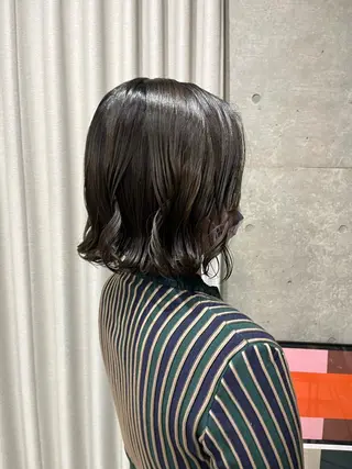 ミディアム パーマ ロングパーマ木村 ボブパーマのヘアスタイル