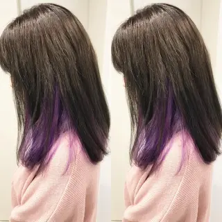 セミロング カラー ショートヘア💫 ハイトーン西田拓馬のヘアスタイル