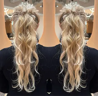 ヘアアレンジ 鈴音/reine 水光美髪ケア💎✨️のヘアスタイル