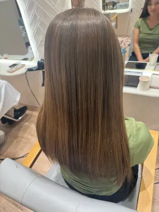 ロング カラー 河添 麗菜のヘアスタイル