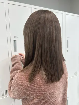 セミロング カラー ハイトーン ayane💖のヘアスタイル