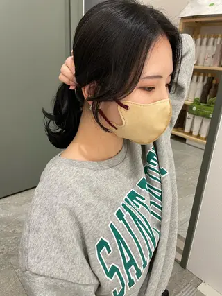 ミディアム 🌸インナーカラー 🌸藤井春華のヘアスタイル