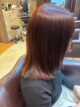 ミディアム ヒグチ ハルナのヘアスタイル