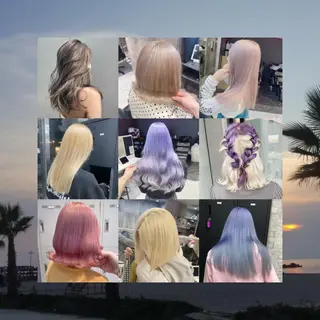 セミロング カラー パーマ ヘアアレンジ メンズ キッズ ネイル マツエク・マツパ アイブロウ ハイトーンNo.1 👩🏼NaGiSaのヘアスタイル