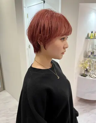 ショート カラー ショート/丸み/ 小顔/ERIのヘアスタイル