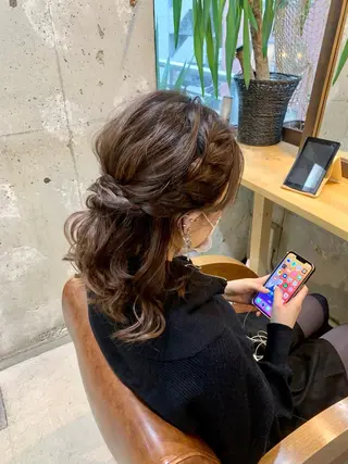 セミロング ヘアアレンジ Kaori / P’s 渋谷のヘアスタイル