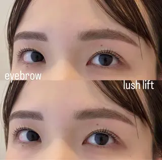 アイブロウ Lycka 明音のマツエク・マツパデザイン