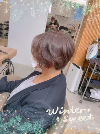 ショート カラー やまこし 美裕樹のヘアスタイル