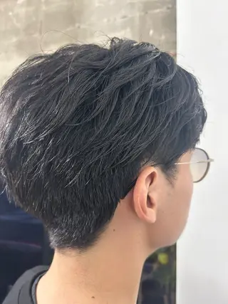 パーマ メンズ 的場 勇唯翔のヘアスタイル