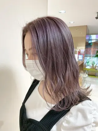 セミロング カラー ヘアアレンジ 【Sweep】おじま のぞみのヘアスタイル