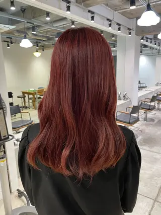 セミロング カラー ユウナ🎀レイヤー/ 暖色カラーのヘアスタイル