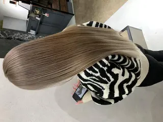 ロング ハイライトカラーなら 川嶋宏旭 栄 矢場町のヘアスタイル