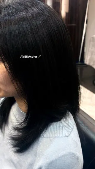 ロング カラー 松尾 和佳奈のヘアスタイル