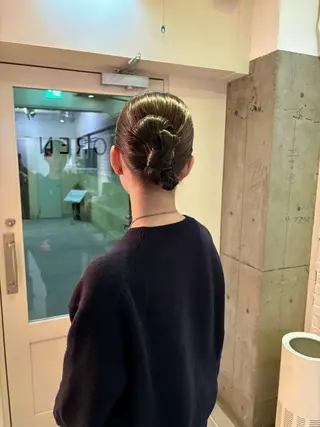 ヘアアレンジ レイヤーカット🐩 透明感カラー モカのヘアスタイル
