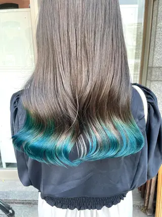 ロング カラー パーマ ヘアアレンジ 🫧ヒシダアキ taboo.i🫧のヘアスタイル