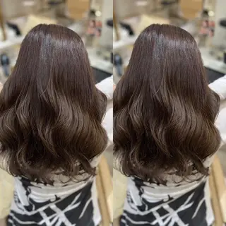 セミロング れな/Zina博多 トレンド/顔周りのヘアスタイル