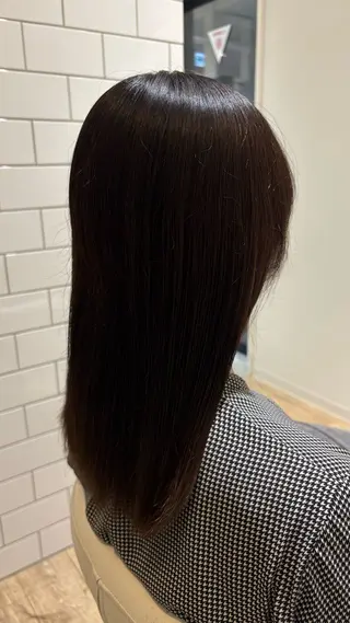 ロング カラー 似合わせ 顔周りYUUGAのヘアスタイル