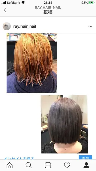 カラー Ray hair 春日部のヘアスタイル