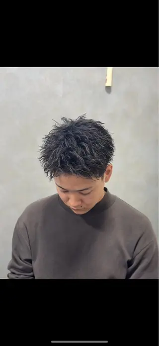 ショート パーマ メンズ メンズパーマ特化 美容師kouyaのヘアスタイル