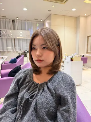カラー 🍒ベージュ/ピンク ベージュ🍒なつきのヘアスタイル