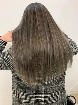 ミディアム カラー 西村あきや トレンド韓国ヘアのヘアスタイル
