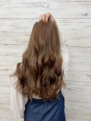 ミディアム カラー ヘアアレンジ 枝毛カット&髪質改善 満足NO.1岡しゃんのヘアスタイル