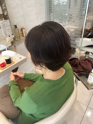 ショート カラー 縮毛矯正&髪質改善 西野のヘアスタイル