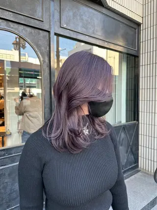 セミロング カラー 無料ショートカット 募集中📛杏のヘアスタイル