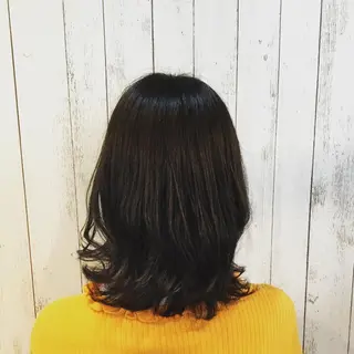 ミディアム カラー パーマ 金崎 新吾のヘアスタイル