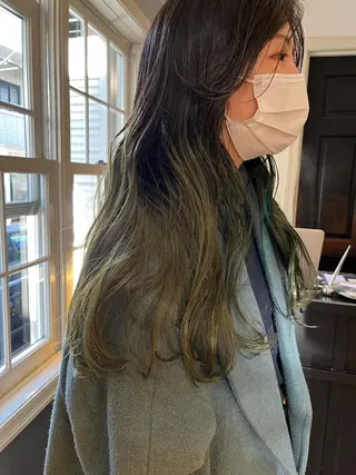 ロング カラー eri kinjoのヘアスタイル